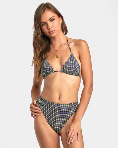 Recall High Rise Cheeky Bikini Bottoms For Women Rvca