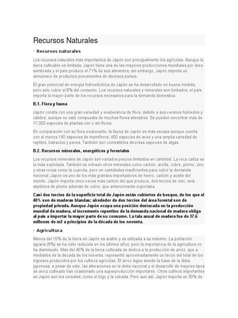 PDF RECURSOS NATURALES Japon DOKUMEN TIPS