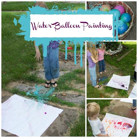 Water Balloon Painting Balloon Painting Water Balloons Outdoor