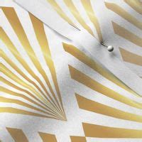 Gold Art Deco Fans Wallpaper Fabric Spoonflower