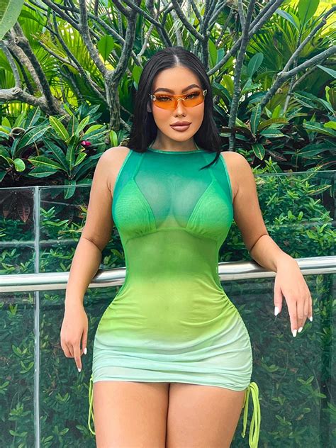 Peachtan Traje De Ba O Verde Para Mujer Conjunto De Bikini Sexy De