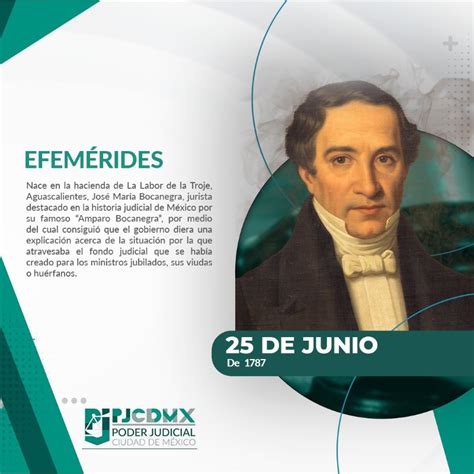 Poder Judicial de la Ciudad de México on Twitter Efemérides 25 junio