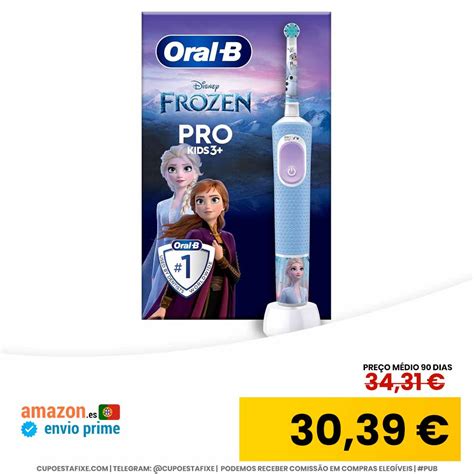 Oral B Pro Kids Escova de Dentes Elétrica Frozen Braun Cupões Tá