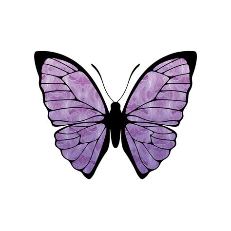 Purple Butterfly Painting Painting by Bridget Zoltek - Pixels