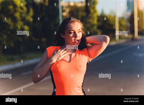 Hot And Sweaty After Exercise Hi Res Stock Photography And Images Alamy