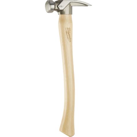 Milwaukee 19 Oz Smooth Face Framing Hammer With Hickory Handle 48 22