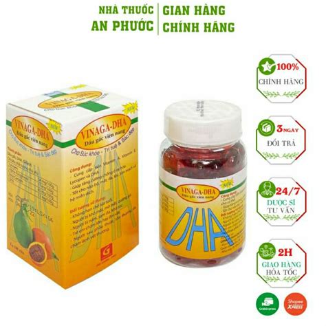 Dầu Gấc Vinaga Dha⚡cam KẾt ChÍnh HÃng ⚡giúp Sáng Mắt đẹp Da Bổ Sung