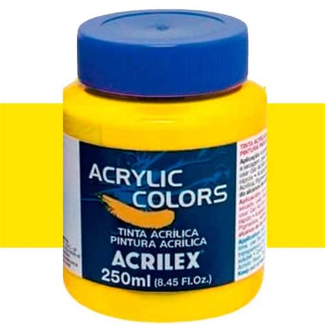 TINTA ACRÍLICA ACRILEX 250ML 340 AMARELO CADMIO CLARO Artes Gerais