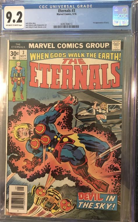 Eternals 2 CGC 9 2 NM White Pages 1st App Ajak Celestials 1976