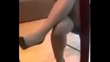Brown No Nonsense Pantyhose Crossed Legs Dangle Tease XVIDEOS