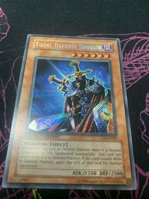 Yugioh Total Defense Shogun Ct En Secret Rare Limited Edition Nm