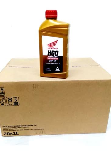 Aceite Honda Hgo 10w30 Semi Sintetico X 20 Unid Centro Motos