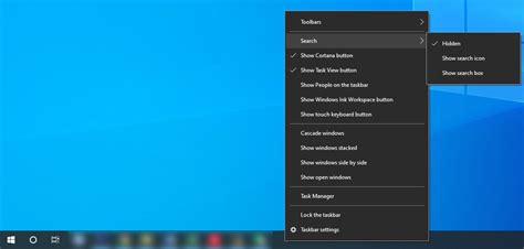 How To Hide And Show The Windows Search Bar On Taskbar Hot Sex Picture
