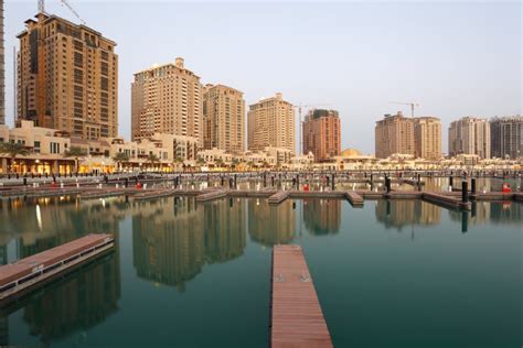 Marina at the Pearl in Doha Stock Photo - Image of doha, residential: 23141912