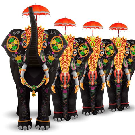 draw kerala elephant