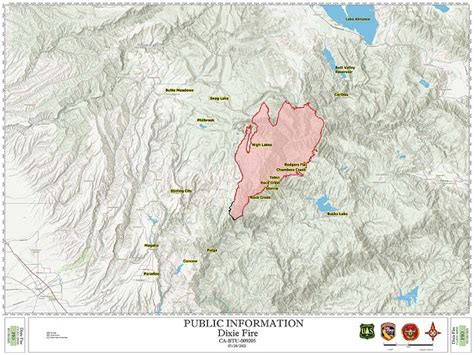 Dixie Fire Satellite Map