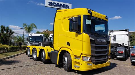 CHEGOU A VEZ DO NOVO SCANIA 8X2 4 AMARELO YouTube