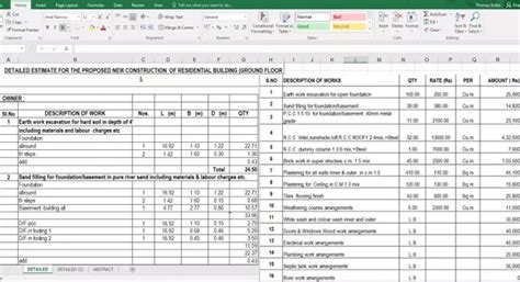 Steps In Construction Of Residential Building Construction Spreadsheet