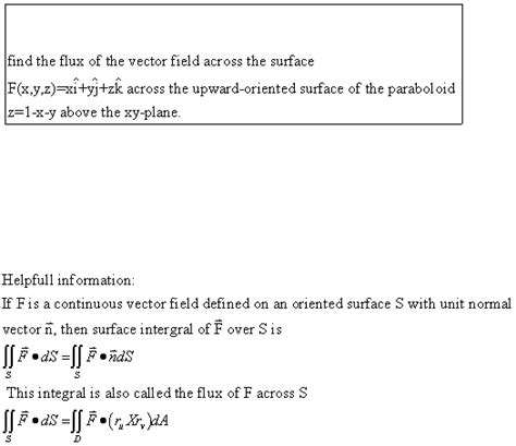 Solved Find The Flux Of The Vector Field Across The Chegg