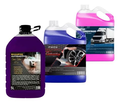 Kit Lavagem Automotiva Solupan Pretinho Shampoo