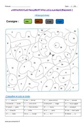 Coloriage magique CM2 pdf à imprimer