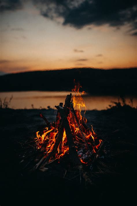 Flame Bonfire Dark Dust Fire HD Phone Wallpaper Peakpx