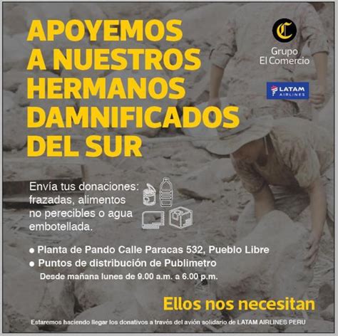 Campaña De Solidaridad Apoyemos A Nuestros Hermanos Damnificados Del