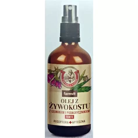 Farmvit Olej żywokostowy z gojnikiem i podagrycznikiem 100ml