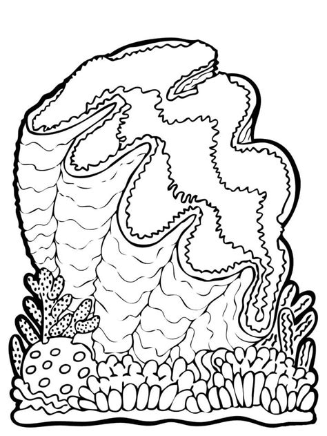 Cute Clam Coloring Page Free Printable Coloring Pages For Kids