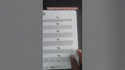 jaeger chart  eye vision ll snt tc  asme requirements youtube