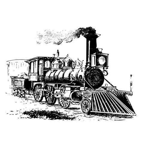 Svg Engine Transportation Railway Retro Free Svg Image Icon