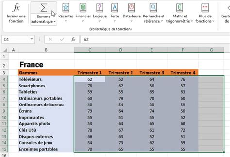 Ntroduire Imagen Formule Somme Colonne Excel Fr Thptnganamst Edu Vn