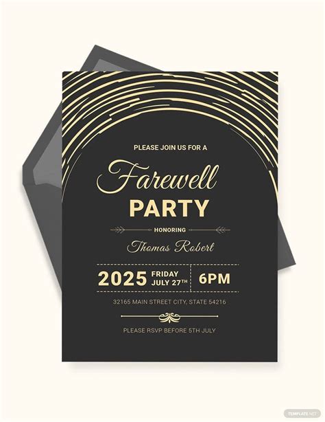 Farewell Party Invitation Templates In Psd Free Download