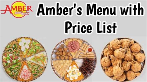 Amber S Menu With Price 2024 Philippines Updated