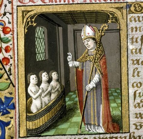 L Gende De Saint Nicolas Et Des Enfants Au Saloir