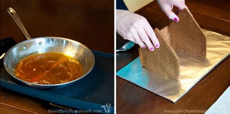 Hot Glue Gingerbread How To Easily Assemble A Gingerbread House