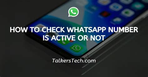 How To Check Whatsapp Number Typikalempire