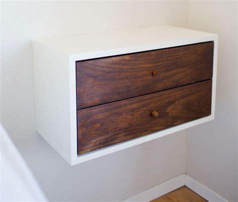 How to build a DIY floating nightstand - full tutorial and instructions