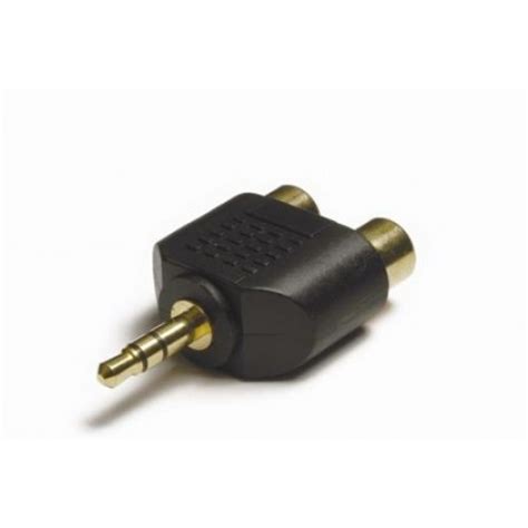 Aa 3525 35mm Stereo Jack Plug To 2 X Phono Socket Adaptor