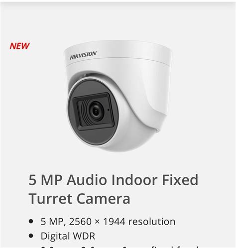 Hikvision Mp Audio Indoor Fixed Turret Camera At Rs Piece