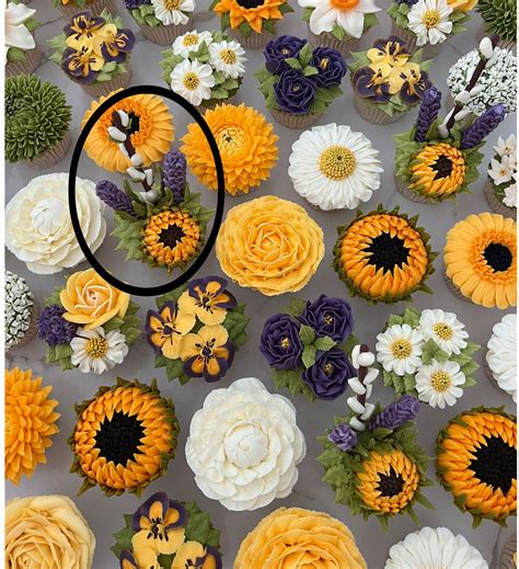 Kerry S Bouqcakes Tutorials Sunflower Pussy Willow And Lavender