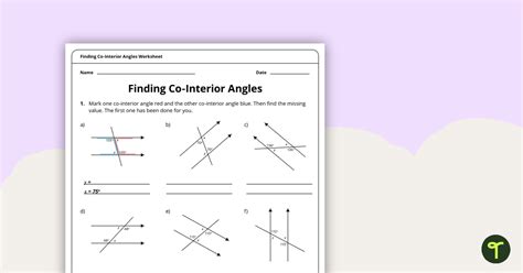 Alternate Interior Angles Worksheet | Awesome Home