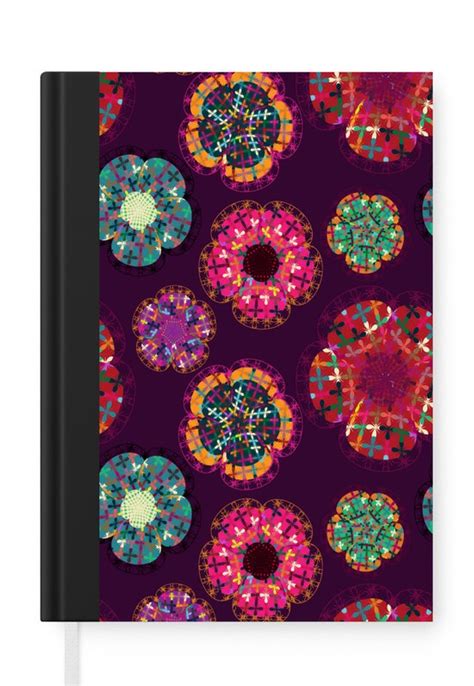 Carnet Cahier Fleurs Motifs Ligne Carnet Format A Bloc