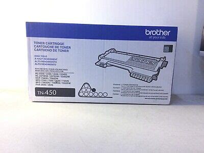 Brother TN450 High Yield Black Toner Cartridge 12502626770 EBay