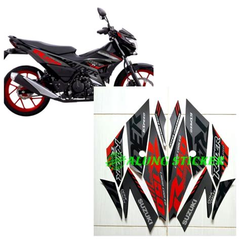 Jual STIKER STRIPING LIS LES BODY MOTOR SUZUKI RAIDER R150 2021 FULL