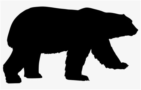 Free Bear Silhouette Clip Art with No Background - ClipartKey