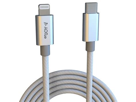 ENJOY Punottu USB C Lightning Apple Pikalatauskaapeli 1m