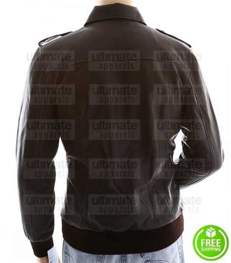 Buy Slim Fit Brown Leather Jacket