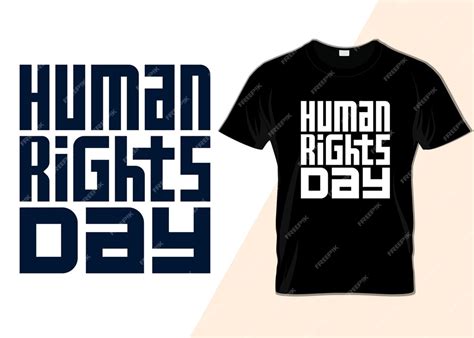 Premium Vector International Human Rights Day 10th December T Shirt