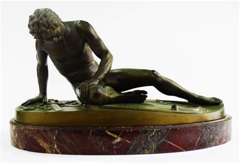 Sold Price: 19TH C. BRONZE SCULPTURE TITLED 'THE DYING GAUL' - Invalid ...